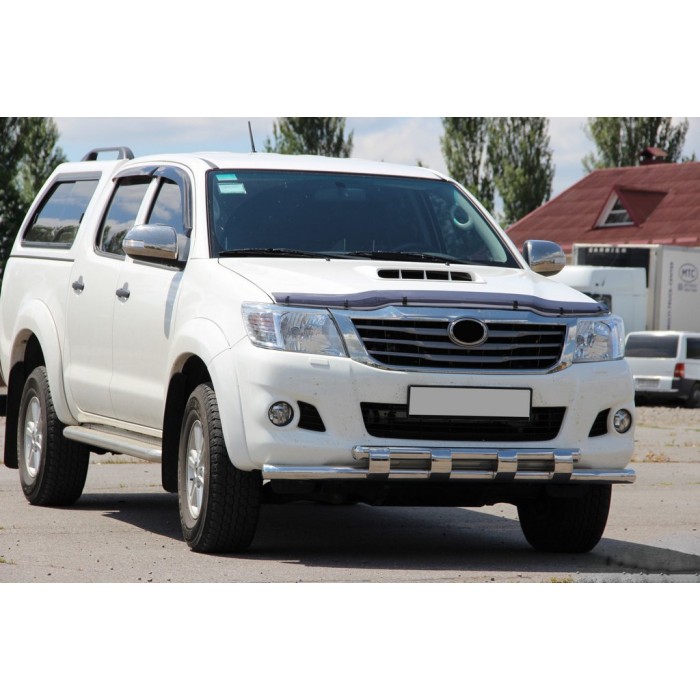 Передній захист ST015 (нерж.) для Toyota Hilux 2006-2015 рр