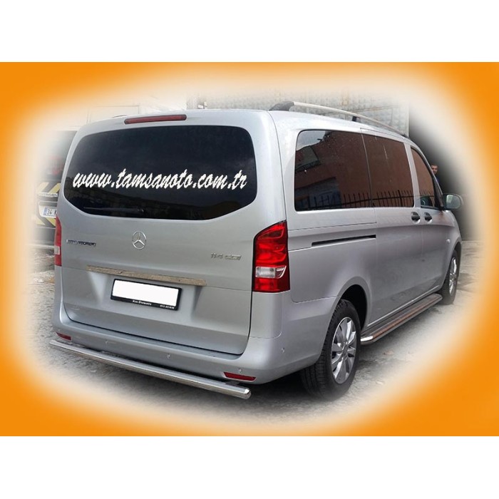 Задній захист кути AK003 (нерж.) для Mercedes Vito / V-class W447 2014- рр