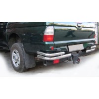 Задні кути AK003-Double (2 шт., нерж) для Mitsubishi L200 1996-2006 рр