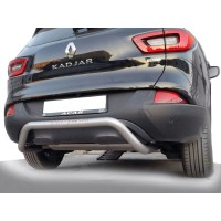 Задній захист AK007 (нерж) для Renault Kadjar