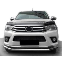 Передняя защита ST017 (нерж) для Toyota Hilux 2015- гг
