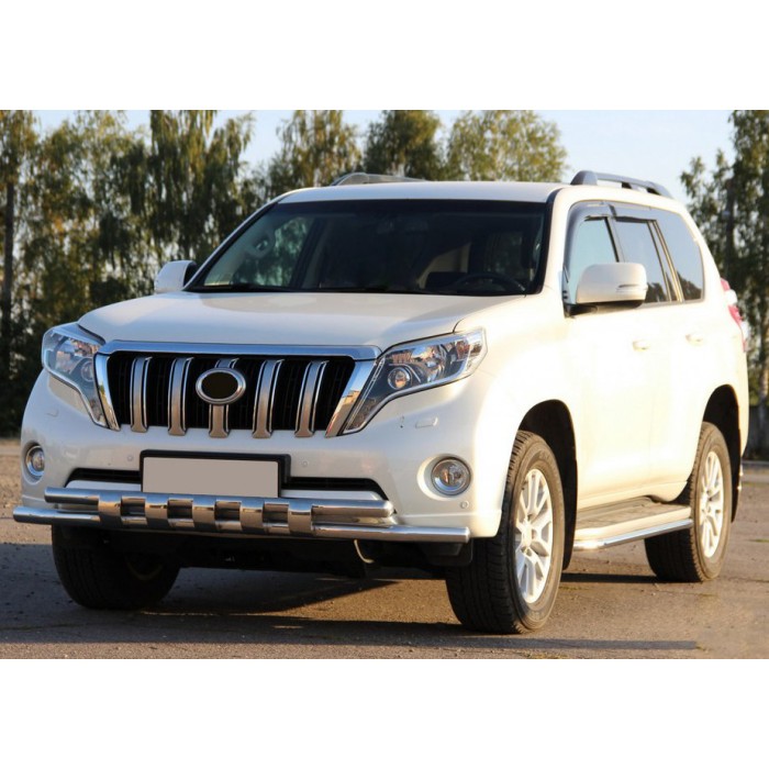 Передняя защита ST015 (нерж) для Toyota Land Cruiser Prado 150