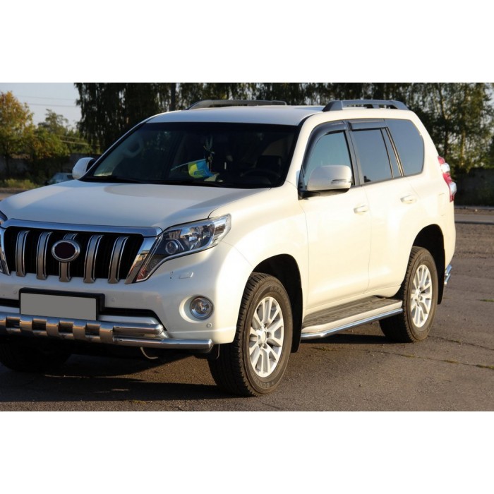 Передняя защита ST015 (нерж) для Toyota Land Cruiser Prado 150