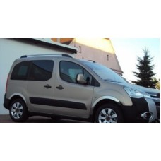 Накладки на арки (4 шт, нерж) 2 бокові двері, нержавіюча сталь для Citroen Berlingo 2008-2018 рр