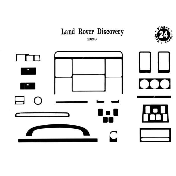 Накладки на панель Титан для Land Rover Discovery II