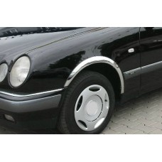 Накладки на арки (4 шт, нерж) для Mercedes E-сlass W210 1995-2002 рр