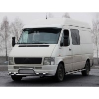 Передній захист ST020 (нерж) для Volkswagen LT 1995-2006 рр