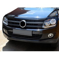 Накладки на протитуманні фари 2010-2012 (2 шт, нерж) для Volkswagen Amarok рр