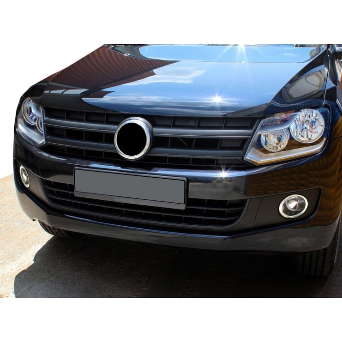 Накладки на протитуманні фари 2010-2012 (2 шт, нерж) для Volkswagen Amarok рр