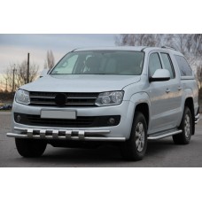 Передній захист ST015 (нерж) для Volkswagen Amarok 2010-2022 рр