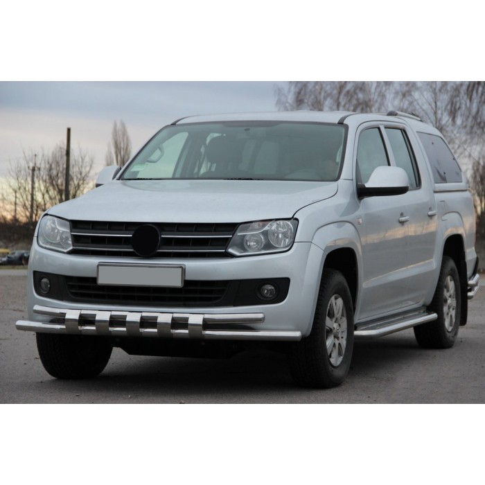 Передній захист ST015 (нерж) для Volkswagen Amarok 2010-2022 рр