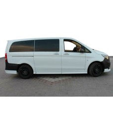 Бокові пороги (під фарбування) ExtraLong, 2 зсувних дверей для Mercedes Vito / V-class W447 2014- рр