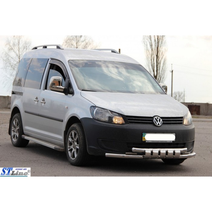 Передній вус Shark ST015 (нерж) для Volkswagen Caddy 2010-2015 рр