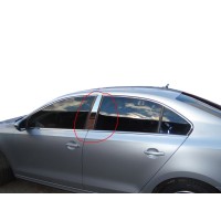 Молдинг дверних стійок (нерж) для Volkswagen Jetta 2011-2018 рр