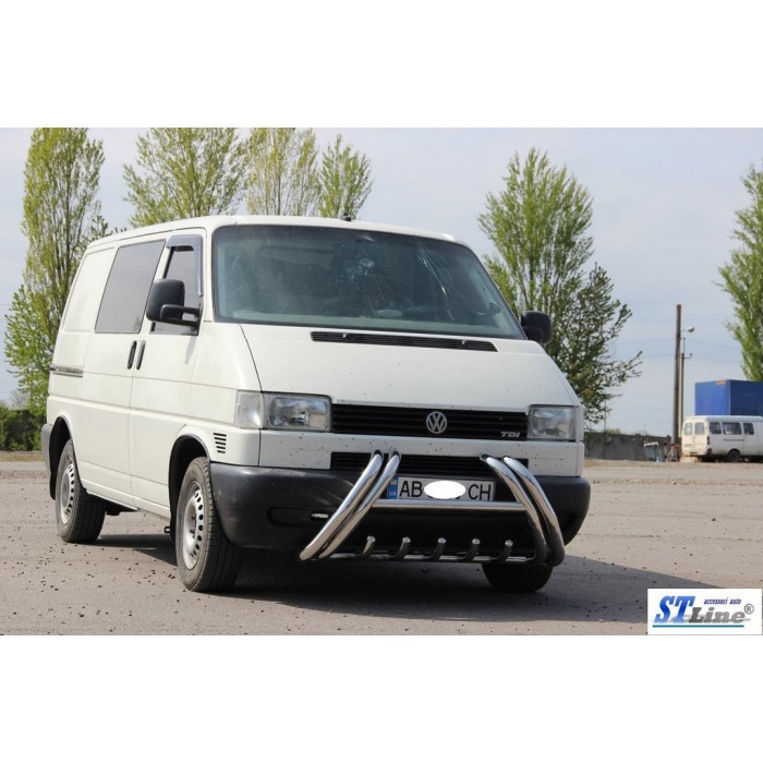 Кенгурятник WT01 (нерж) для Volkswagen T4 Transporter