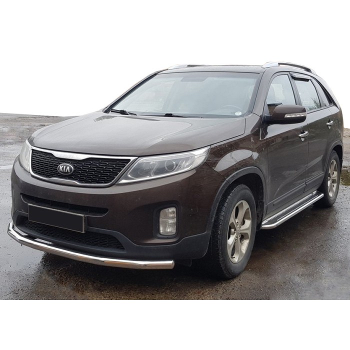 Передній захист ST008 (2013-2015, нерж.) для Kia Sorento XM рр