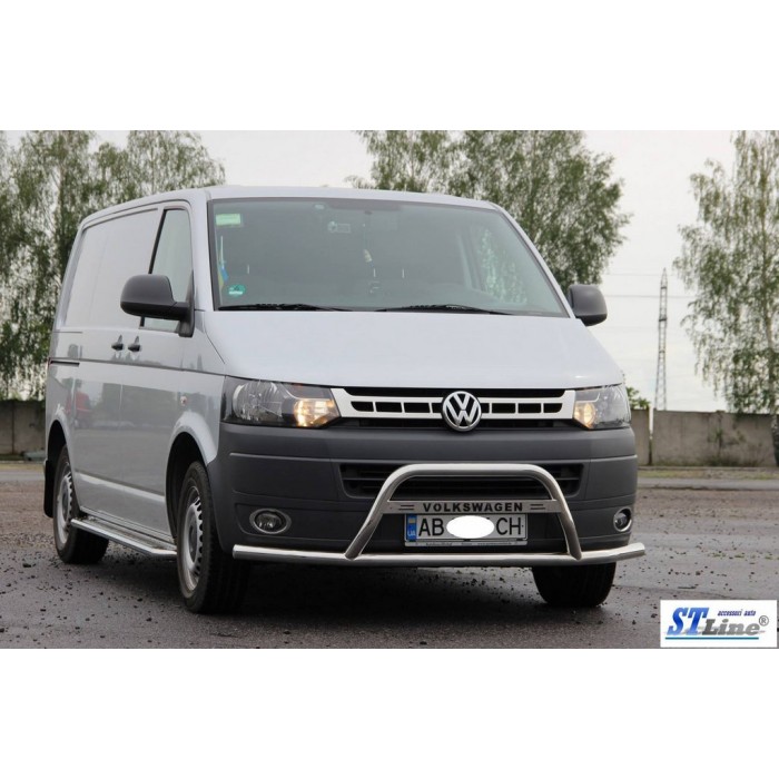 Кенгурятник WT007ST (нерж) для Volkswagen T5 2010-2015 рр