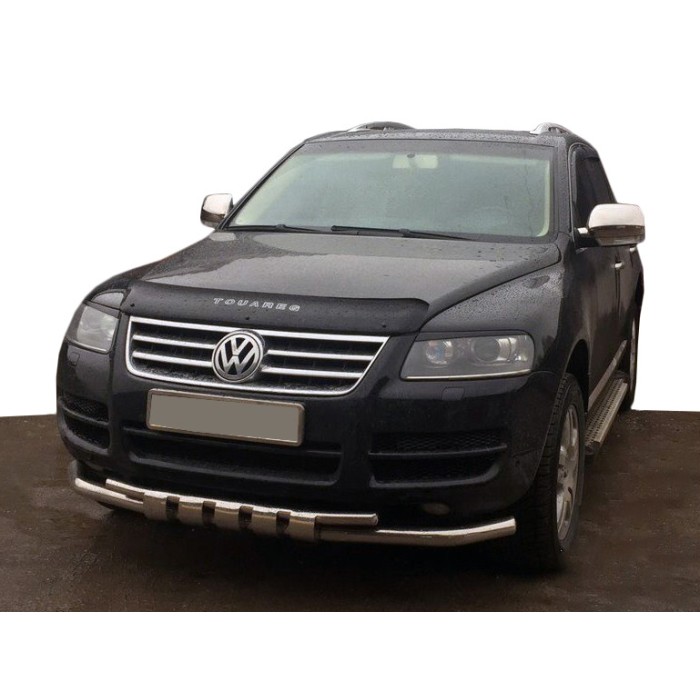 Кенгурятник ST015 (нерж) для Volkswagen Touareg 2002-2010 гг