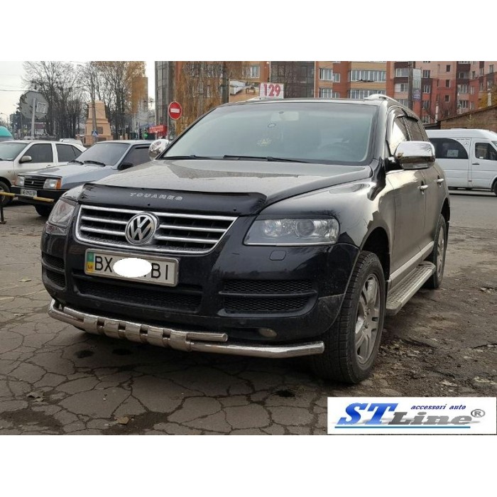 Кенгурятник ST015 (нерж) для Volkswagen Touareg 2002-2010 гг