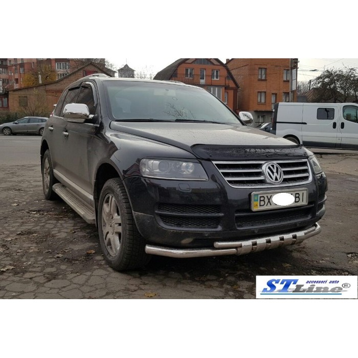 Кенгурятник ST015 (нерж) для Volkswagen Touareg 2002-2010 гг