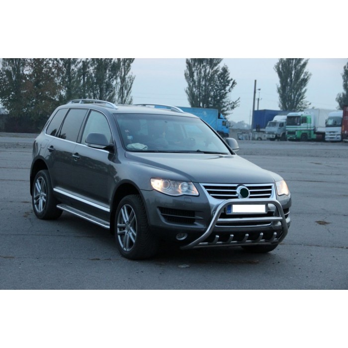 Кенгурятник WT003 Special (нерж) для Volkswagen Touareg 2002-2010 рр