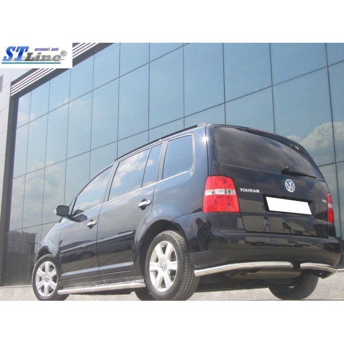 Задні куточки AK003 (2 шт., нерж) для Volkswagen Touran 2003-2010 рр