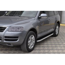 Бокові пороги Fullmond (2 шт., алюм) для Volkswagen Touareg 2002-2010 рр