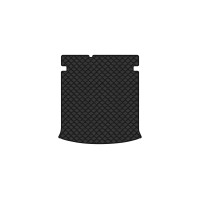 Коврик с экокожи в багажник A6 (C5) 4WD Audi 1997-2001 2 поколение Sedan EU EVAtech  ECO Экокожа черная c черной ниткой черный кант