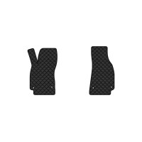 Коврики с экокожи в салон A6 (C6) Audi 2004-2008 3 поколение Combi EU EVAtech  ECO Экокожа черная c черной ниткой черный кант