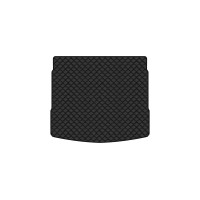 Коврик с экокожи в багажник Q5 Quattro Premium (FY) Audi 2017-2024 2 поколение SUV USA EVAtech  ECO Экокожа черная c черной ниткой черный кант