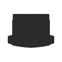 Коврик с экокожи в багажник Q5 Quattro Premium (FY) Audi 2017-2024 2 поколение SUV USA EVAtech  ECO Экокожа черная c черной ниткой черный кант