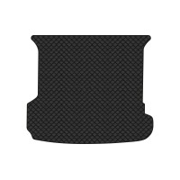 Коврик с экокожи в багажник Q7 (4M) 5 seats Audi 2015 2 поколение SUV USA EVAtech  ECO Экокожа черная c черной ниткой черный кант