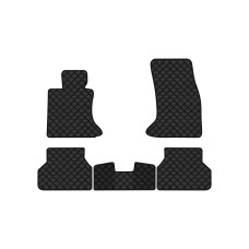 Коврики с экокожи в салон 5 Series (E61) BMW 2003-2010 6 поколение Combi EU EVAtech  ECO Экокожа черная c черной ниткой черный кант