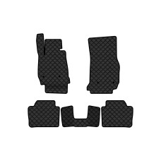 Коврики с экокожи в салон 3 Series (F30) BMW 2012-2019 6 поколение Sedan USA EVAtech  ECO Экокожа черная c черной ниткой черный кант