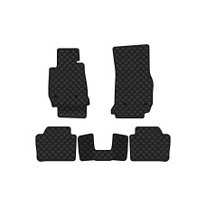 Коврики с экокожи в салон 3 Series (F30) BMW 2012-2019 6 поколение Sedan USA EVAtech  ECO Экокожа черная c черной ниткой черный кант