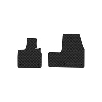 Коврики с экокожи в салон I3 BMW 2013 1 поколение Htb EU EVAtech  ECO Экокожа черная c черной ниткой черный кант