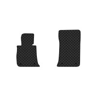 Коврики с экокожи в салон 3 Series (E91) BMW 2005-2013 5 поколение Combi EU EVAtech  ECO Экокожа черная c черной ниткой черный кант