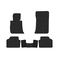 Коврики с экокожи в салон 3 Series (E91) BMW 2005-2013 5 поколение Combi EU EVAtech  ECO Экокожа черная c черной ниткой черный кант