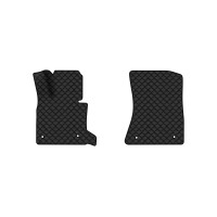 Коврики с экокожи в салон X5 (E70) (open threshold) BMW 2006-2013 2 поколение SUV EU EVAtech  ECO Экокожа черная c черной ниткой черный кант