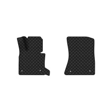 Коврики с экокожи в салон X5 (E70) (open threshold) BMW 2006-2013 2 поколение SUV EU EVAtech  ECO Экокожа черная c черной ниткой черный кант