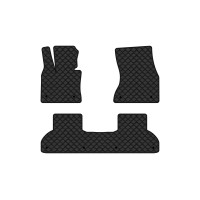 Коврики с экокожи в салон X5 (F15) BMW 2013-2018 3 поколение SUV USA EVAtech  ECO Экокожа черная c черной ниткой черный кант