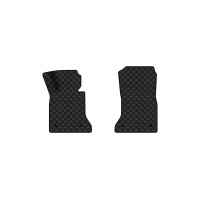 Коврики с экокожи в салон 5 Series (F10) Electric seats BMW 2010-2013 6 поколение Sedan USA EVAtech  ECO Экокожа черная c черной ниткой черный кант