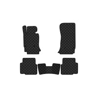 Коврики с экокожи в салон 3 Series (E36) BMW 1990-2000 3 поколение Sedan EU EVAtech  ECO Экокожа черная c черной ниткой черный кант