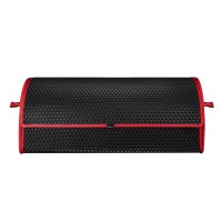 Сумка-органайзер в багажник EVAtech PRO L 32x75x30 см сота чорна кант червоний