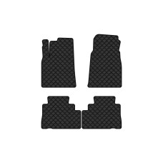 Коврики с экокожи в салон Captiva (C140) 7 seats MT Restyling Chevrolet 2011-2018 1 поколение SUV EU EVAtech  ECO Экокожа черная c черной ниткой черный кант