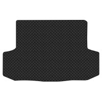 Коврик с экокожи в багажник Aveo (T250) Restyling Chevrolet 2005-2011 2 поколение Sedan EU EVAtech  ECO Экокожа черная c черной ниткой черный кант
