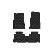 Коврики с экокожи в салон Captiva (C140) 7 seats AT Restyling Chevrolet 2011-2018 1 поколение SUV EU EVAtech  ECO Экокожа черная c черной ниткой черный кант