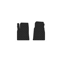 Коврики с экокожи в салон Captiva (C100) 5 seats Chevrolet 2006-2011 1 поколение SUV EU EVAtech  ECO Экокожа черная c черной ниткой черный кант