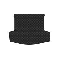 Коврик с экокожи в багажник Captiva (C100) 5 seats Chevrolet 2006-2011 1 поколение SUV EU EVAtech  ECO Экокожа черная c черной ниткой черный кант