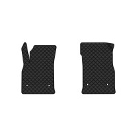 Коврики с экокожи в салон Cruze (J300) Chevrolet 2009-2016 2 поколение Sedan EU EVAtech  ECO Экокожа черная c черной ниткой черный кант